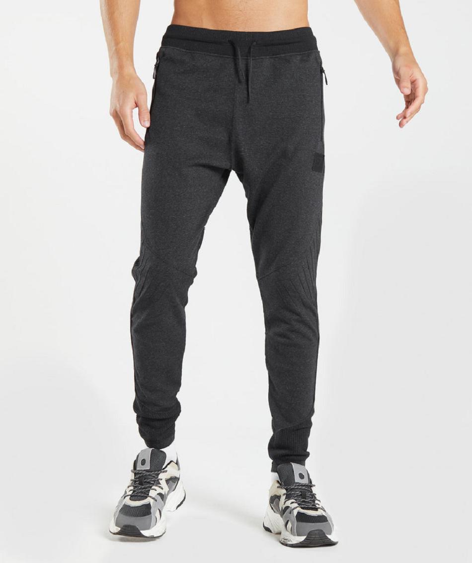 παντελονι jogger Gymshark Retake Knit ανδρικα μαυρα | GR_EE4486