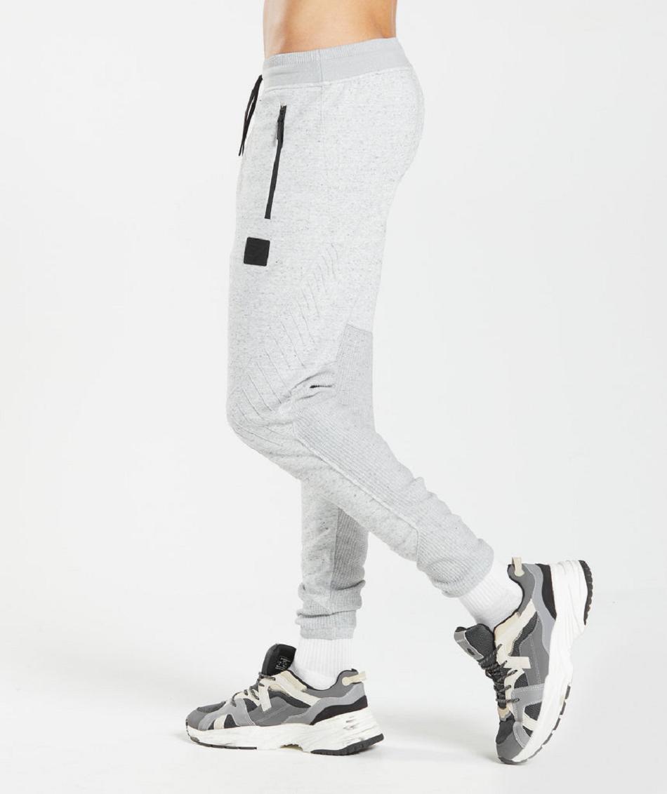 παντελονι jogger Gymshark Retake Knit ανδρικα ανοιχτο γκρι | GR_EC2829