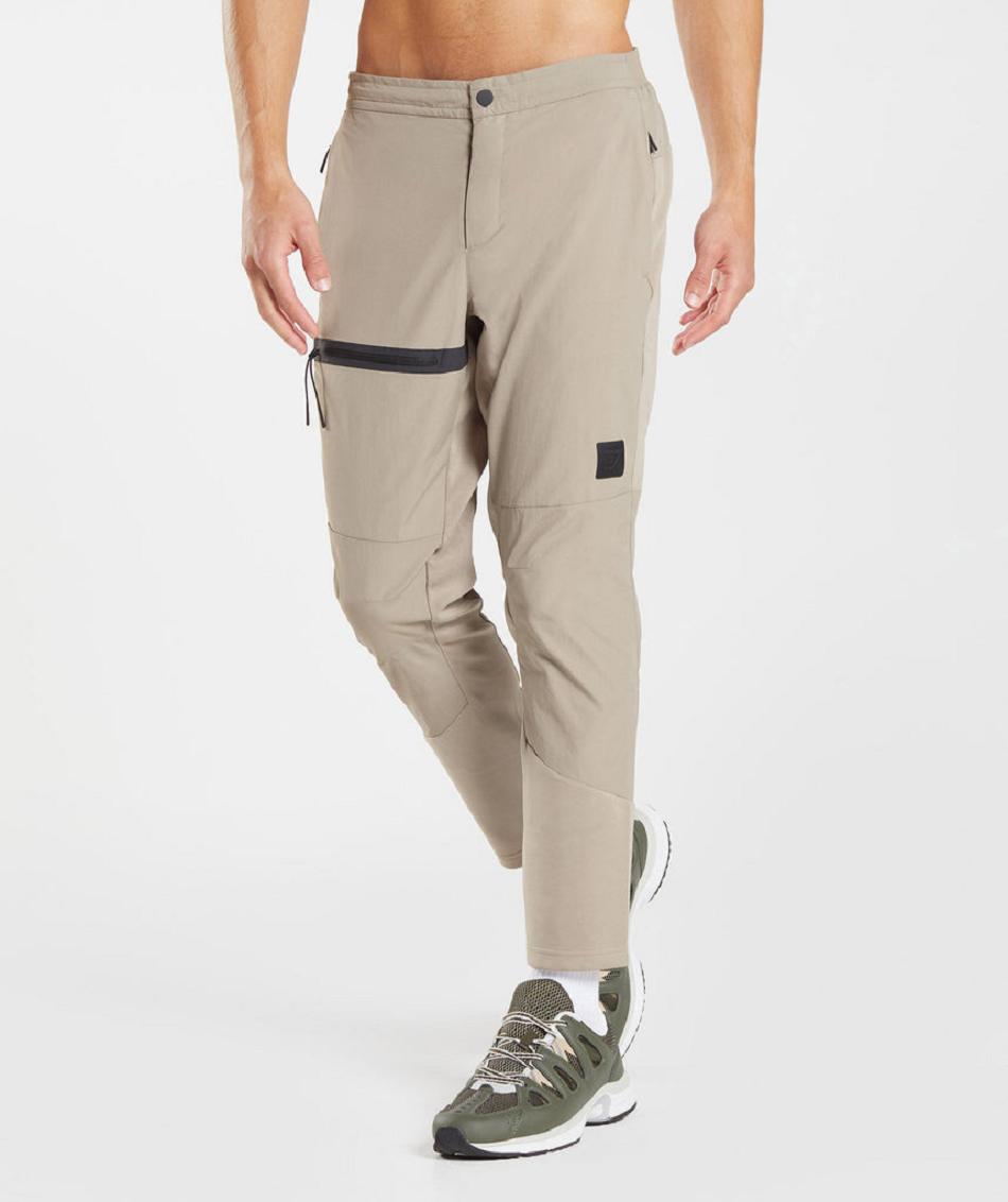παντελονι jogger Gymshark Retake Woven ανδρικα καφε | GR_VV3909