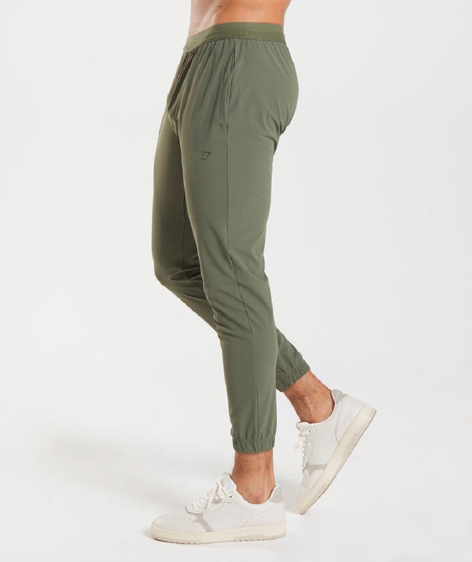 παντελονι jogger Gymshark Studio ανδρικα Ελιά | GR_CR7856