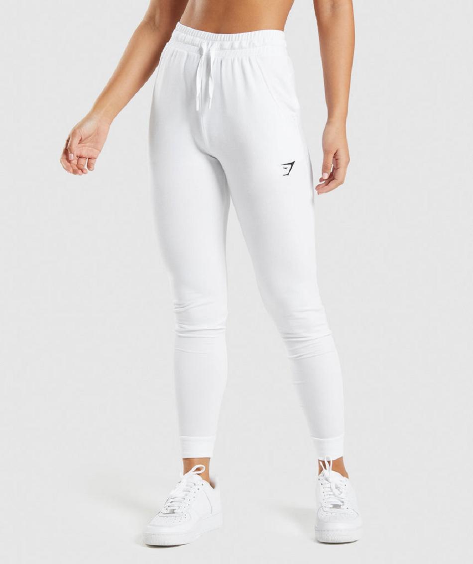 παντελονι jogger Gymshark Training Pippa γυναικεια ασπρα | GR_O5442