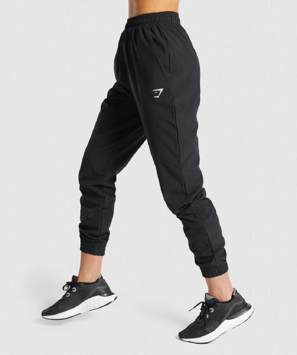 παντελονι jogger Gymshark Training Woven γυναικεια μαυρα | GR_K6118