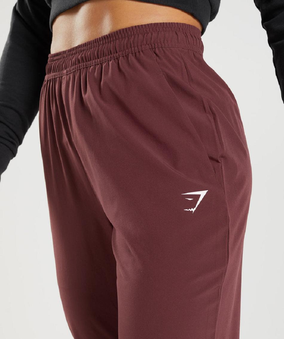 παντελονι jogger Gymshark Training Woven γυναικεια ροζ καφε | GR_ZI9144